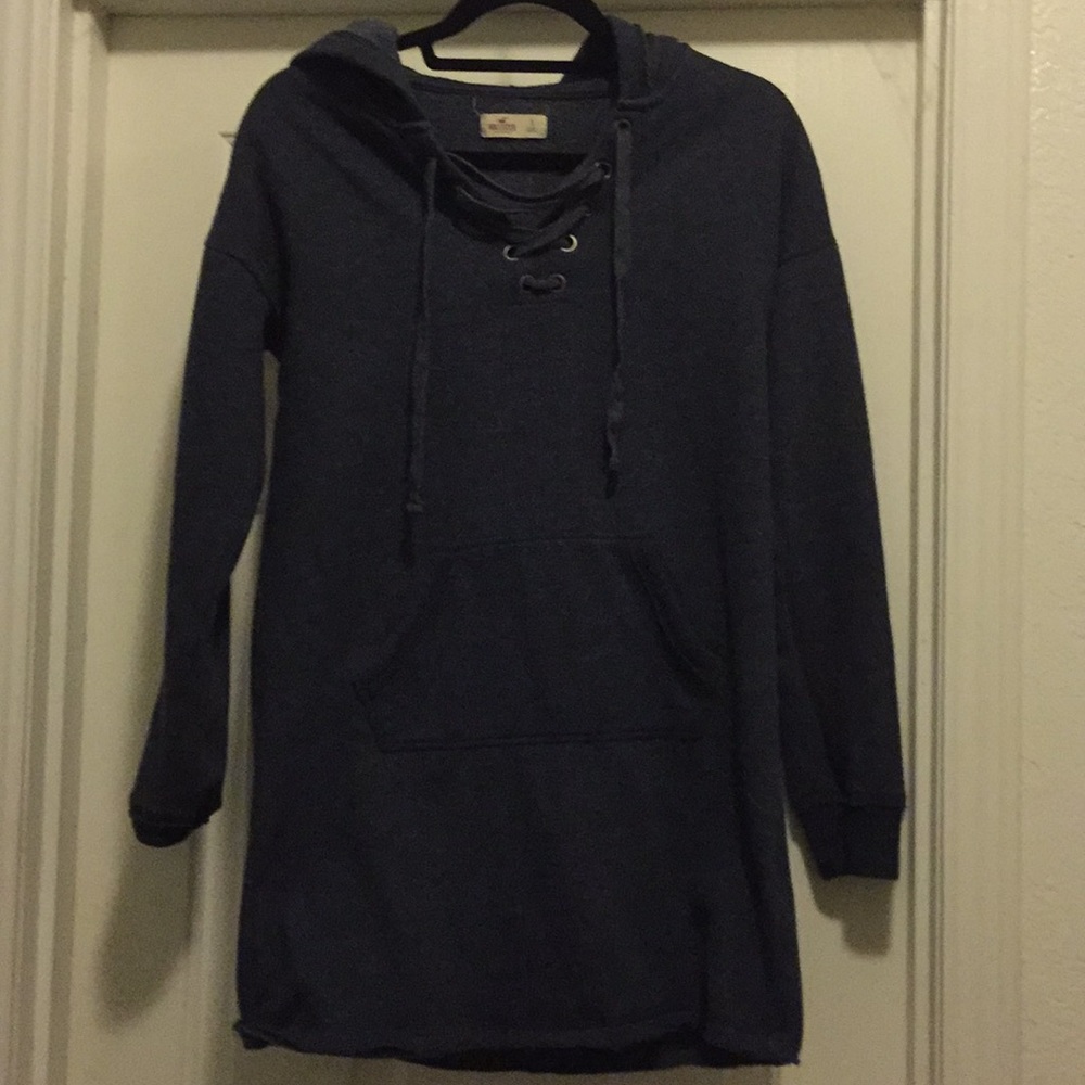 Nw Hollister sweatshirt dress dark blue